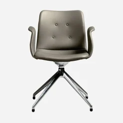 Bent Hansen Primum Armstol Poleret Stel Zenso 214 Læder^ Stue|Kontor