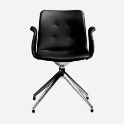 Bent Hansen Primum Armstol Poleret Stel Zenso 207 Læder^ Stue|Kontor