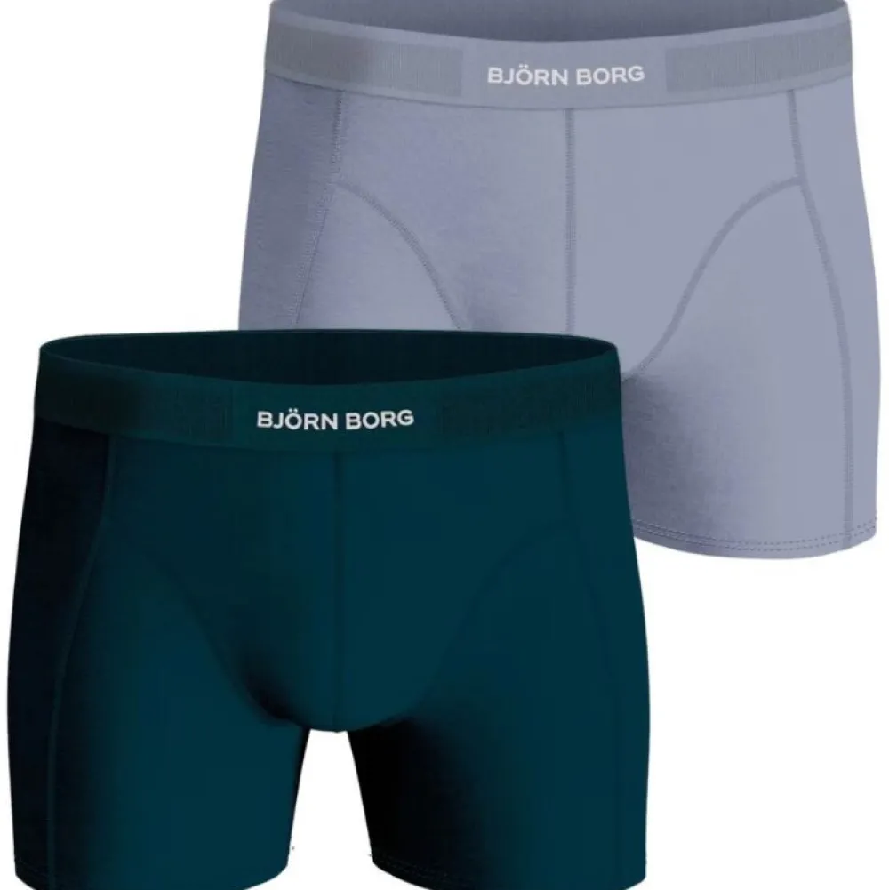 Björn Borg Underwear Björn Borg Lyocell Boxer 2-Pack Boxershorts Blå / Lys Blå^ Underdele