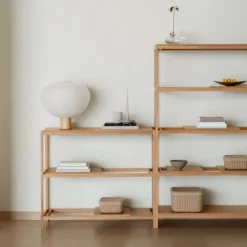 Blomus Kami Ricepaper Lamp Oak^ Bordlamper