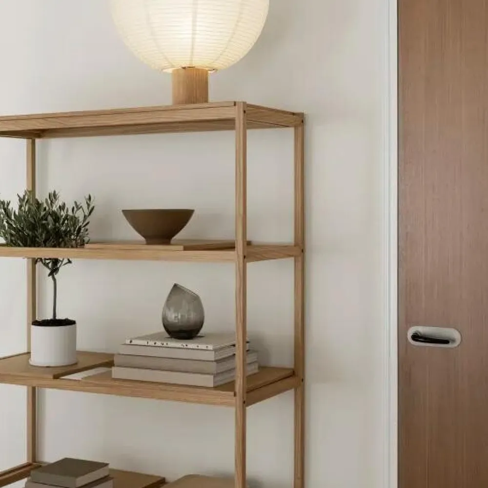 Blomus Kami Ricepaper Lamp Oak^ Bordlamper