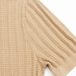 Blue De Gênes Blue De Génes Compra Open Polo Knit Khaki^ Overdele