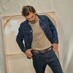 Blue De Gênes Blue De Génes Filo Knit Polo Khaki^ Overdele