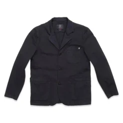 Blue De Gênes Blue De Génes Gabbiano Dobby Blazer Dark Navy^ Overdele