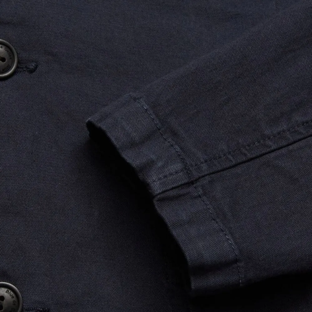 Blue De Gênes Blue De Génes Gabbiano Dobby Blazer Dark Navy^ Overdele