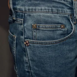 Blue De Gênes Vinci Pala Used Jeans Blue Denim^ Underdele