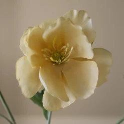 Botané Studios Four Heads Poppy Flower Yellow^ Kunstige Blomster