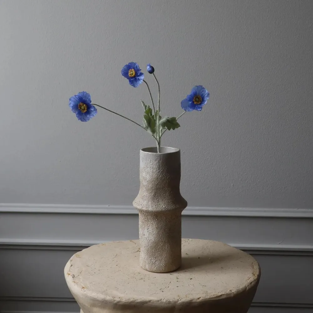 Botané Studios Poppy Flower Blue^ Kunstige Blomster
