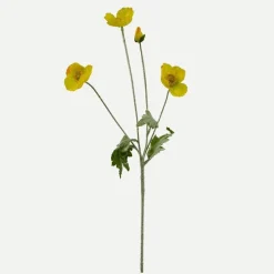 Botané Studios Poppy Flower Yellow^ Kunstige Blomster