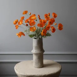 Botané Studios Poppy Flower Orange^ Kunstige Blomster
