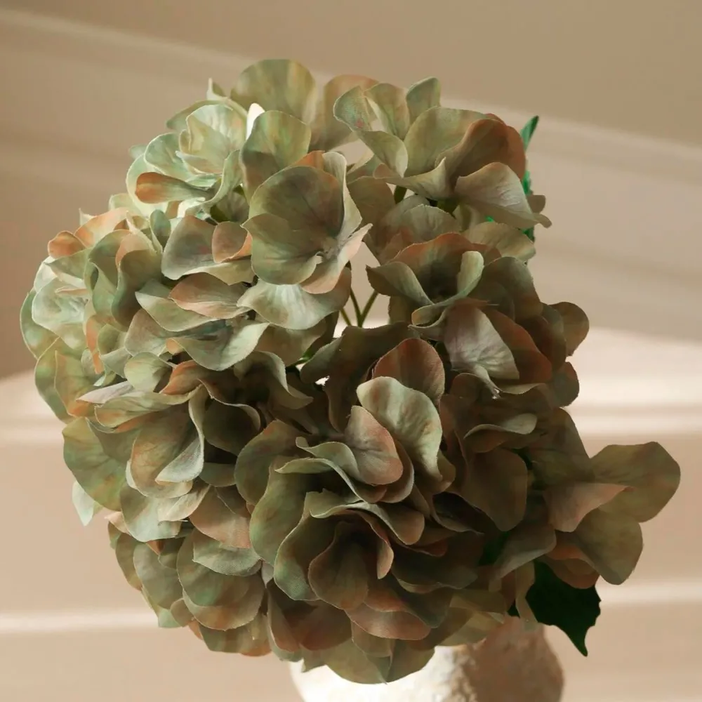 Botané Studios Short Hydrangea Flower Pale Green^ Kunstige Blomster
