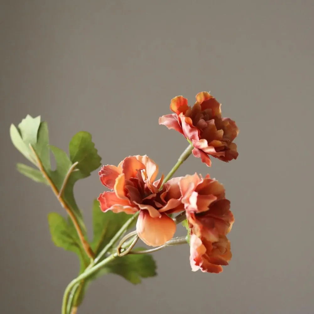 Botané Studios Zinnia Flower Orange^ Kunstige Blomster