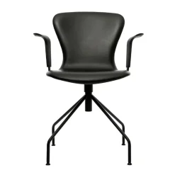 Bruunmunch PLAY Arm Chair Swing Sort Hero Læder^ Stue|Kontor