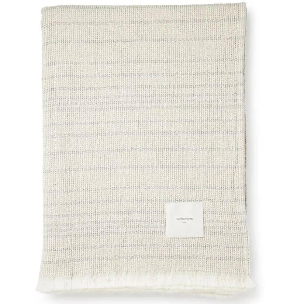 Compliments Cielo Throw Sand/Grey 130x190 cm^ Plaider