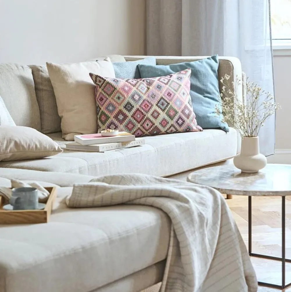 Compliments Cielo Throw Sand/Grey 130x190 cm^ Plaider