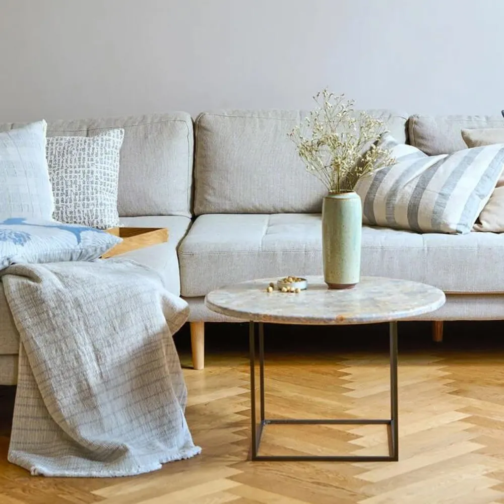 Compliments Cielo Throw Sand/Grey 130x190 cm^ Plaider