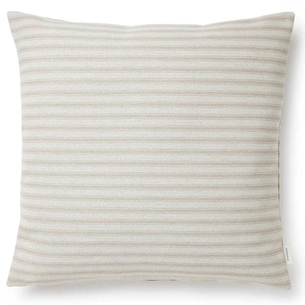Compliments Outdoor Fine Stripe Cushion Beige 45x45 cm^ Udendørs|Puder