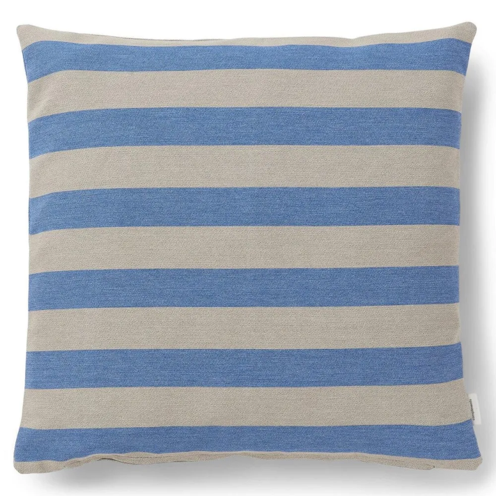 Compliments Outdoor Stripe Cushion Blue 45x45 cm^ Udendørs|Puder