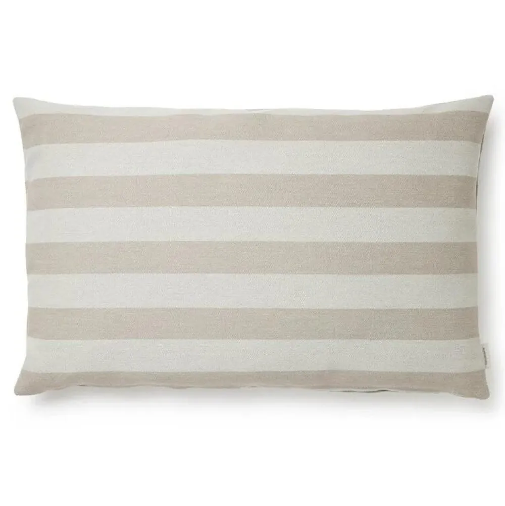 Compliments Outdoor Stripe Cushion Beige 40x60 cm^ Udendørs|Puder