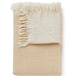 Compliments River Plaid Yellow/Sand 130x200 cm^ Plaider