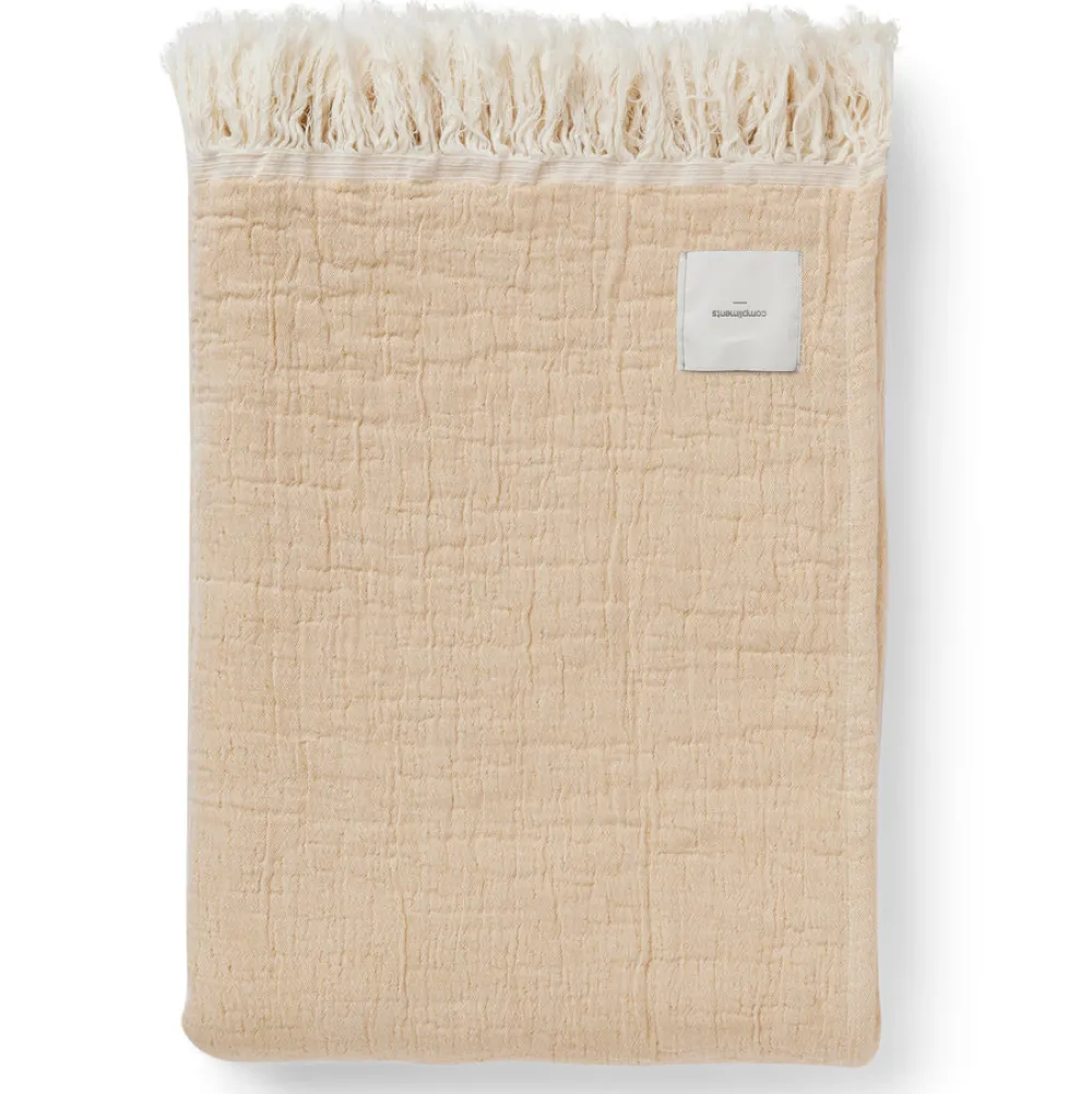 Compliments River Plaid Yellow/Sand 130x200 cm^ Plaider