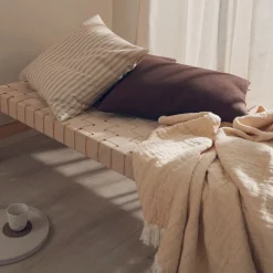 Compliments River Plaid Yellow/Sand 130x200 cm^ Plaider