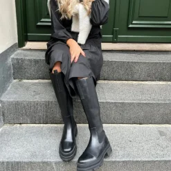 Copenhagen Shoes Follow Me Black With Black Stiches^Dame Sko