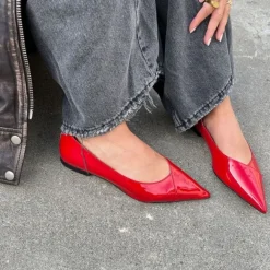 Copenhagen Shoes Make Passion Patent Red Patent^Dame Sko