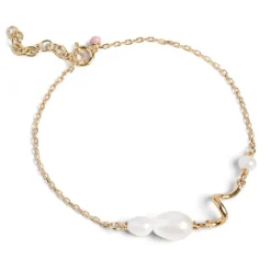 Enamel Copenhagen Bracelet Pearlie Twist Gold-Plated^Dame Accessories|Smykker