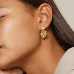 Enamel Copenhagen Earrings Windy Small Gold-Plated^Dame Accessories|Smykker