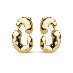 Enamel Copenhagen Earrings Viona Gold-Plated^Dame Accessories|Smykker