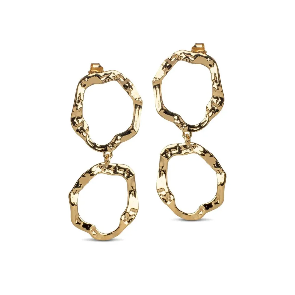 Enamel Copenhagen Earrings Miriam Gold-Plated^Dame Accessories|Smykker