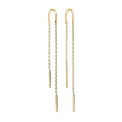 Enamel Copenhagen Hoop Chain Earrings Gold-Plated^Dame Accessories|Smykker