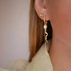 Enamel Copenhagen Hoops Elea Gold-Plated^Dame Accessories|Smykker