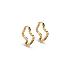 Enamel Copenhagen Hoops Holly Large Gold-Plated^Dame Accessories|Smykker
