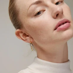 Enamel Copenhagen Hoops May Gold-Plated^Dame Accessories|Smykker