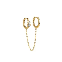 Enamel Copenhagen Hoops Nova Chain One Piece Gold-Plated^Dame Accessories|Smykker