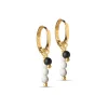 Enamel Copenhagen Hoops Yin Yang Gold-Plated^Dame Accessories|Smykker