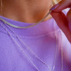 Enamel Copenhagen Necklace Caroline Silver^Dame Accessories|Smykker