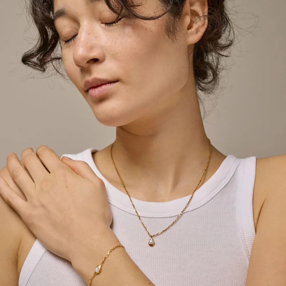 Enamel Copenhagen Necklace Darla Gold-Plated^ Smykker