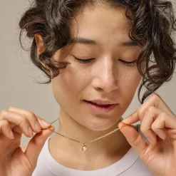 Enamel Copenhagen Necklace Darla Gold-Plated^ Smykker