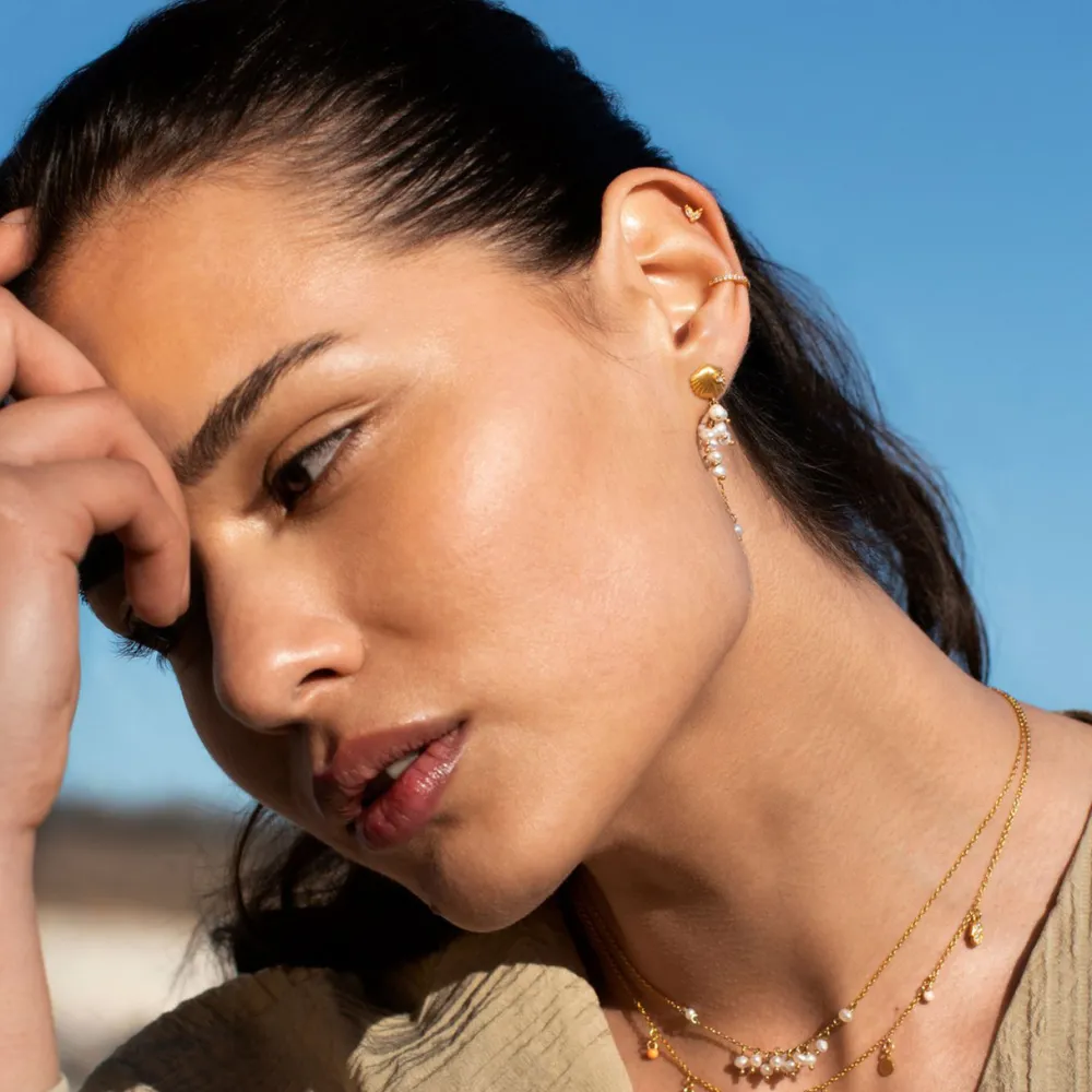 Enamel Copenhagen Necklace Ophelia Gold-Plated^Dame Accessories|Smykker