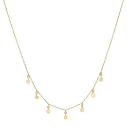 Enamel Copenhagen Raindrops Choker Gold-Plated^Dame Accessories|Smykker