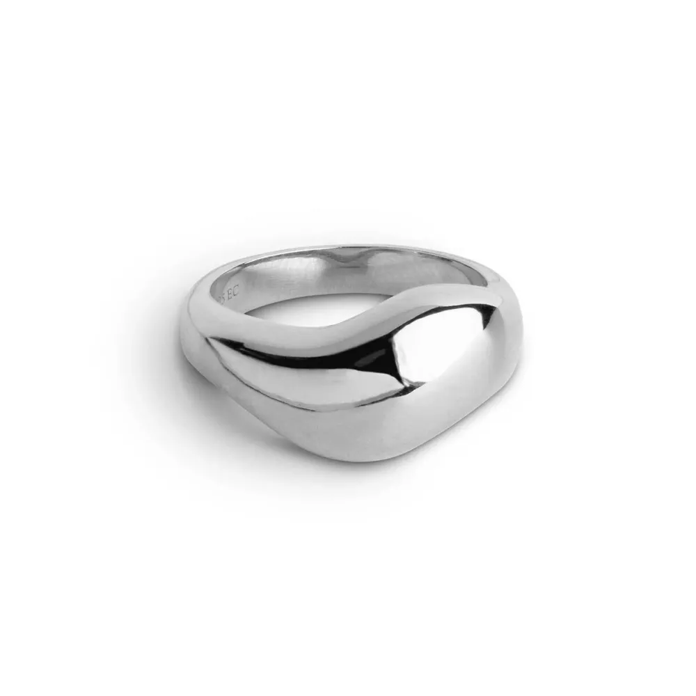Enamel Copenhagen Ring Agnete Large Silver^Dame Accessories|Smykker