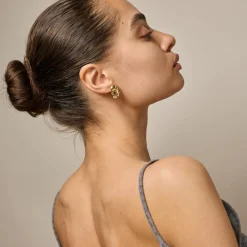 Enamel Copenhagen Studs Carya Gold-Plated^Dame Accessories|Smykker