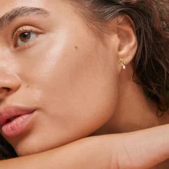 Enamel Copenhagen Studs Mio Pearl Gold-Plated^Dame Accessories|Smykker