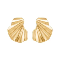 Enamel Copenhagen Wave Earrings Gold-Plated^ Smykker