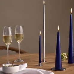 Ester & Erik Lyseplatte Blank Sølv Mellem^ Adventsstager