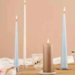 Ester & Erik Lyseplatte Børstet Sølv Lille^ Adventsstager|Lysestager