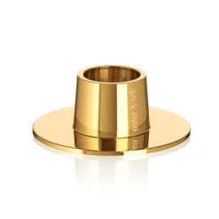 Ester & Erik Lysestage Blank Guld Mellem^ Adventsstager